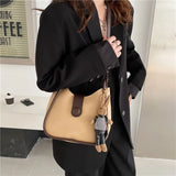 Vintage Women's Shoulder Bags Half Moon Crossbody Handbag