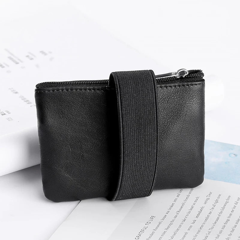 Vintage Leather Wallet with Key Holder Organizer