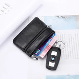 Vintage Leather Wallet with Key Holder Organizer