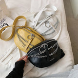 Stone Pattern PU Leather Fanny Pack Waist Bag for Women