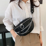 Stone Pattern PU Leather Fanny Pack Waist Bag for Women