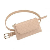 Faux Leather Women Waist Bag for Summer Solid Mini Size Women Waist Bags