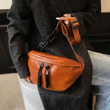 Waist Bag Female Handbag Lady Fanny Pack And High Leather Belt Bags