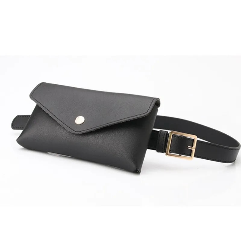 PU Leather Waist Bag Fanny Pack Phone Pouch Chest Pack Bags