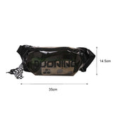 Clear PVC Waist Bag Unisex with Pendant