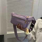 Leather Waist Bag for Women Travel Shoulder Fanny Pack Belt Purse