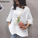 Canvas Waist Bag Women Leisure Fanny Pack Girls Crossbody Chest Bag