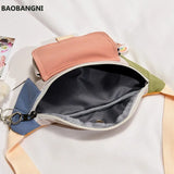 Canvas Waist Bag Women Leisure Fanny Pack Girls Crossbody Chest Bag