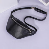 Women Waist Pack PU Leather Fanny Pack Belt Bag Casual Female Chest Bags