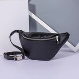 Women Waist Pack PU Leather Fanny Pack Belt Bag Casual Female Chest Bags