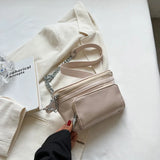 Chain Waist Chest Bag Phone Pack Women Crossbody Waist Belt Bags