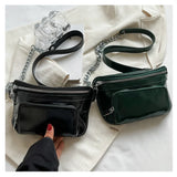 Chain Waist Chest Bag Phone Pack Women Crossbody Waist Belt Bags