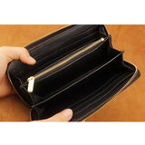 Women's Leather Wallet Phone Pocket Purse Long Money Bag