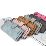 Scrub Leather Women Wallet High Clutch Lady Purse Long Female Wallet