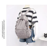 Canvas Backpack Student Schoolbag Mini Backpack Women