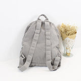 Canvas Backpack Student Schoolbag Mini Backpack Women