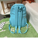 Waterproof Nylon Women Backpack Solid Back Bag College Mochila