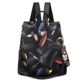 Waterproof Oxford Anti-theft Backpack for Women High School Bag