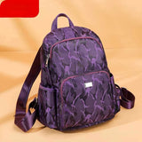Waterproof Oxford Women Anti-theft Backpack High School Bag - Travel Bags