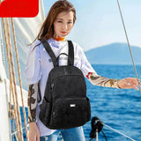 Waterproof Oxford Women Anti-theft Backpack High School Bag - Travel Bags