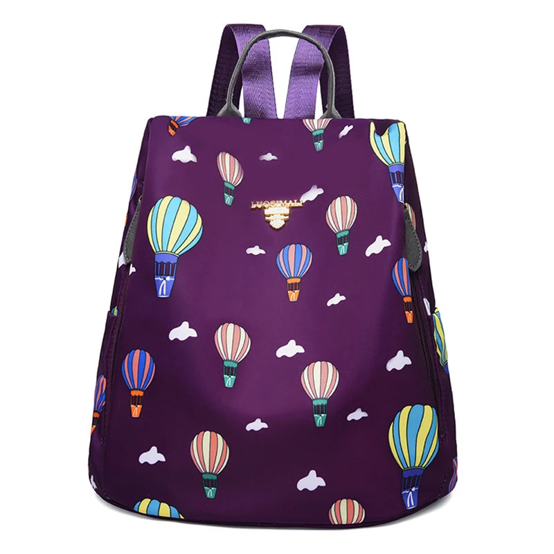 Waterproof Oxford Women Backpack Anti-theft Lady Backpack School Bag