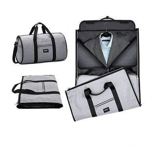 Men's Waterproof Fitness Travel Bag 2-in-1 Multifunctional