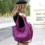 Waterproof Women Handbag Casual Large Shoulder Hobos Bag Nylon Tote