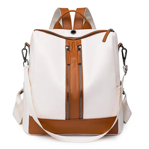 Soft Leather Schoolbag Large Capacity Backpack