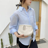 Leather Women Chest Bag Large Capacity Crossbody Bag