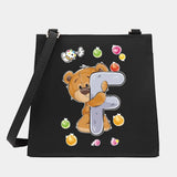 Wild Women Shoulder Messenger Small Square Bags Bear Letter Series Pattern
