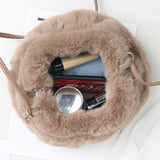 Winter Fur Crossbody Bag Womens Shoulder Tote Purse Clutch