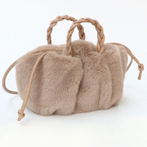 Winter Fur Crossbody Bag Women Shoulder Tote Girl Handbag