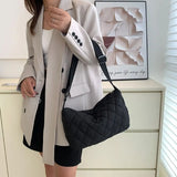 Winter Cotton Padded Shoulder Bags Handbags Tote Underarm Bags