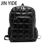 Winter Warm Space Down Women Backpack Ultralight Schoolbags For Teenage Girls