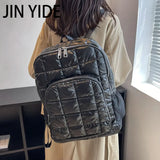 Winter Warm Space Down Women Backpack Ultralight Schoolbags For Teenage Girls