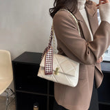 Winter Women Shoulder Bags Versatile Daily Female Handbags Solid Crossbody Bag