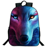Wolf School Backpack for Kids Girls Boys Bookbags Teen Daily Rucksack