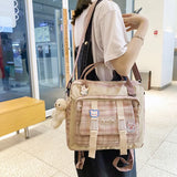 Canvas Mini Small Backpack Badge Girl Backpack Small School Backpacks