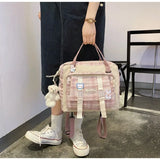 Canvas Mini Small Backpack Badge Girl Backpack Small School Backpacks