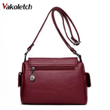 Leather Crossbody Bags For Women Shoulder Handbag