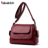 Leather Crossbody Bags For Women Shoulder Handbag