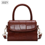 Stone Pattern Leather Crossbody Mini Flap Bag Small Shoulder Bag
