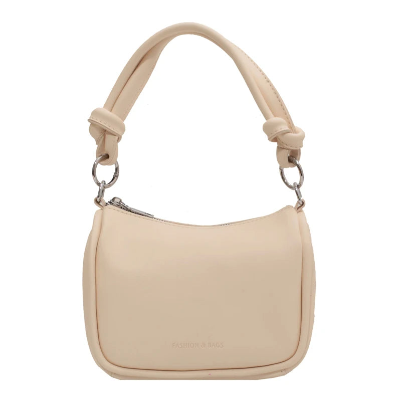 Vintage Leather Clutch Bag Zipper Crossbody Shoulder Pouch