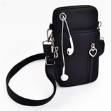 Mini Phone Shoulder Bag Multi-Function Outdoor Earphone Pouch