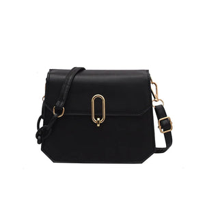 Woman Retro Shoulder Bag PU Leather Youth Ladies Small Square Bag Female Solid