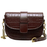 Women Shoulder Bag PU Leather Small Square Bag Wild Female Daily Messenger Bag