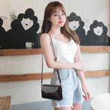 Women Shoulder Bag PU Leather Small Square Bag Wild Female Messenger Bag