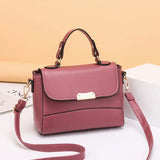 Women Shoulder Bag PU Leather Small Square Bag Youth Ladies Messenger Bag