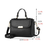 Women Shoulder Bag PU Leather Small Square Bag Youth Ladies Messenger Bag