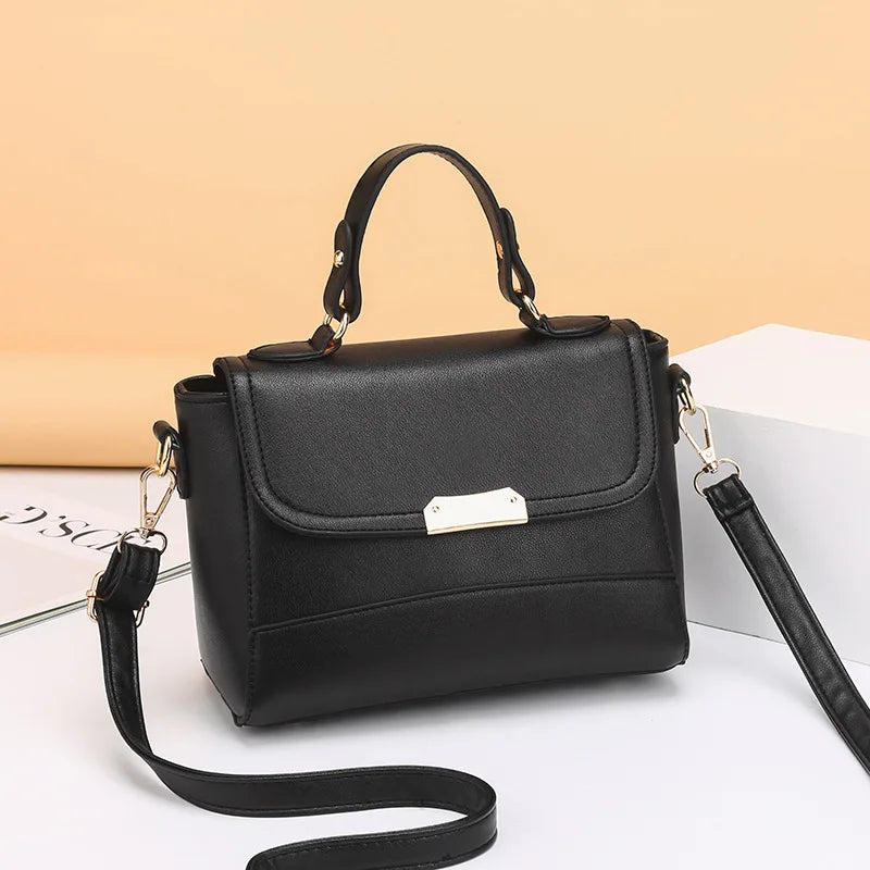 Women Shoulder Bag PU Leather Small Square Bag Youth Ladies Messenger Bag